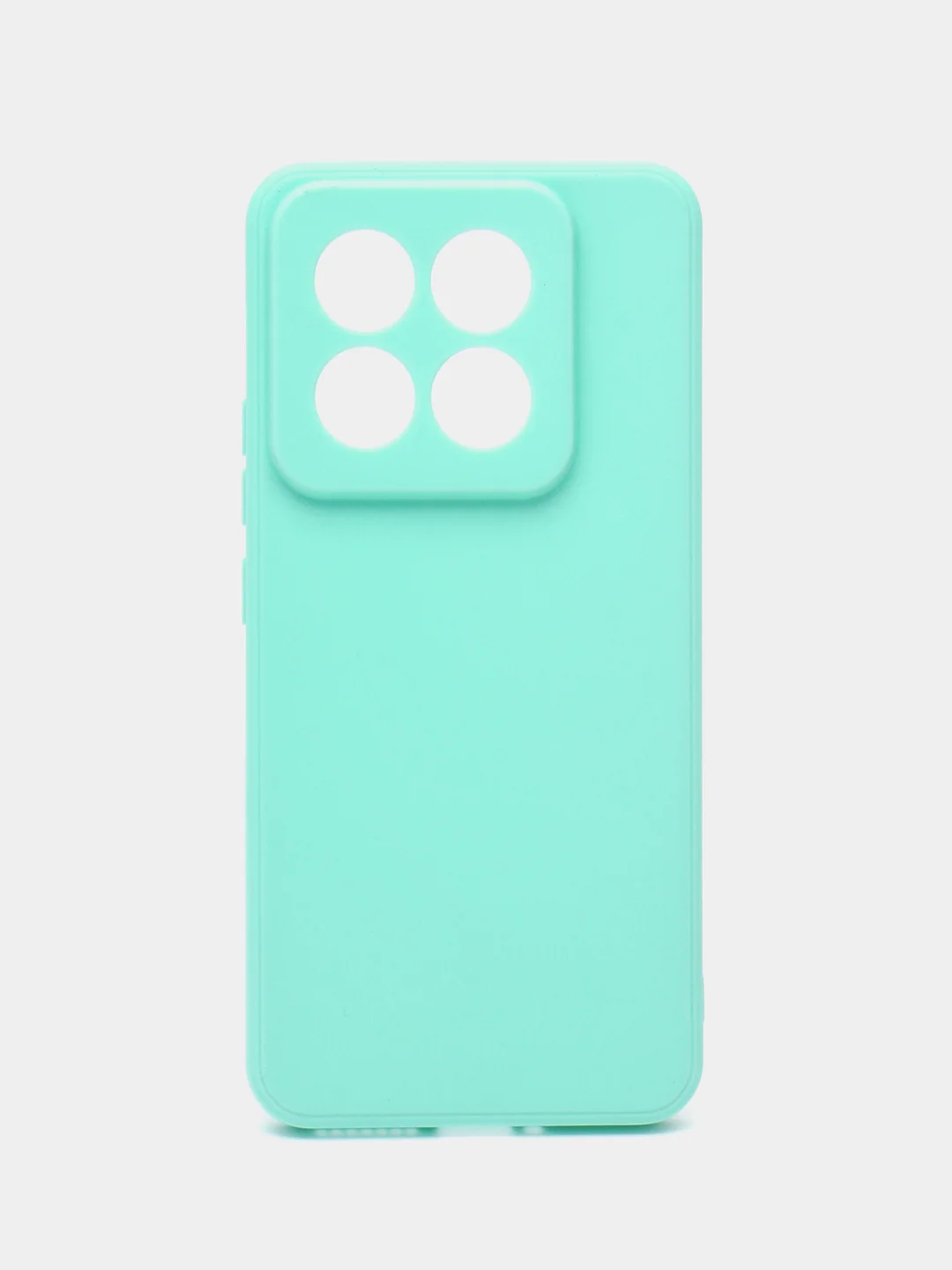 Мятный чехол для Xiaomi 14 Pro ( сяоми 14 про ) силиконовый , с защитой камеры
