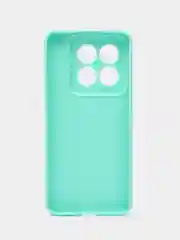 Мятный чехол для Xiaomi 14 Pro ( сяоми 14 про ) силиконовый , с защитой камеры