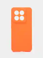 Оранжевый чехол для Xiaomi 14 Pro ( сяоми 14 про ) силиконовый , с защитой камеры