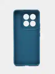 Синий чехол для Xiaomi 14 Pro ( сяоми 14 про ) силиконовый , с защитой камеры