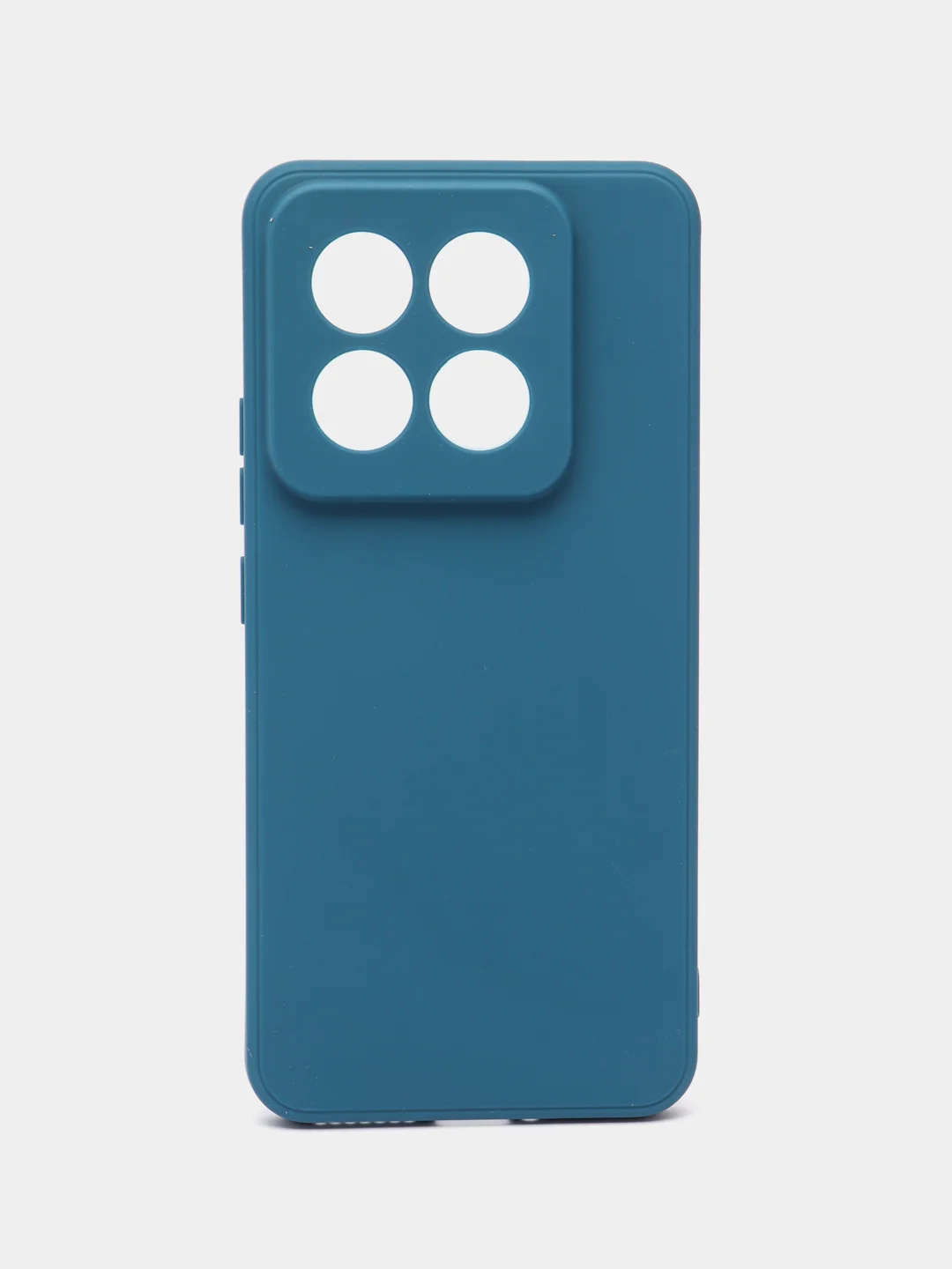Синий чехол для Xiaomi 14 Pro ( сяоми 14 про ) силиконовый , с защитой камеры