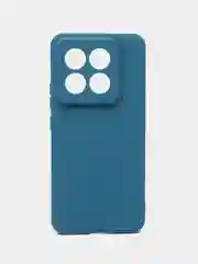 Синий чехол для Xiaomi 14 Pro ( сяоми 14 про ) силиконовый , с защитой камеры