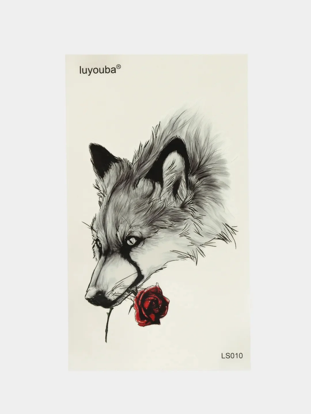 Серый временные татуировки (волк)