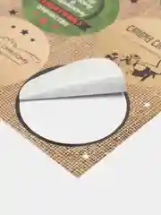 Коричневый наклейки на подарки, 9* 16 см