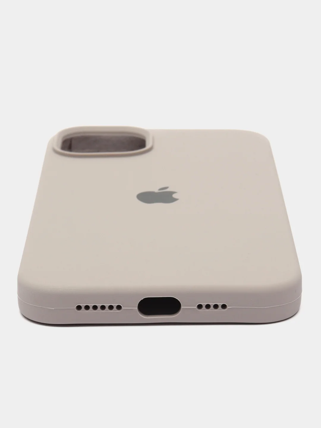 Аметистовый чехол Silicone Case для iPhone 14, 14 Pro, 14 Plus, 14 Pro Max, с закрытым низом