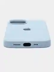 Светло-бежевый чехол Silicone Case для iPhone 14, 14 Pro, 14 Plus, 14 Pro Max, с закрытым низом