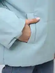 Голубой куртка женская лёгкая ОСЕНЬ оверсайз