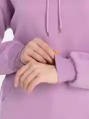 Лавандовый худи женское утепленное с начесом, унисекс