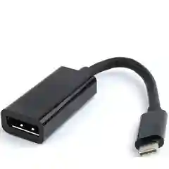 Черный адаптер Filum FL-A-U3-CM-DPF-0.15M 0.15 м., разъемы: Type C male- DP female