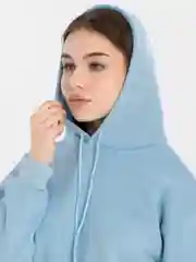 Белый худи женское утепленное с начесом, унисекс