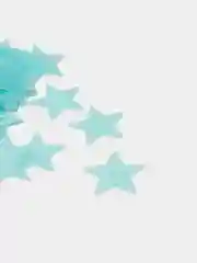 Голубой наклейки звездочки для интерьера, светящиеся, флуоресцентные, 100 шт / 70 шт