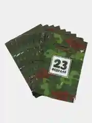 Зелёный хаки пакет подарочный детский полиэтиленовый с вырубной ручкой, 20 х 30 см, 30 мк
