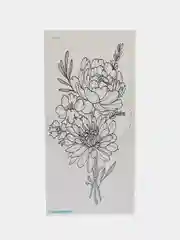 Белый переводные тату/для тела/временные тату/временные татуировки 21*10 см