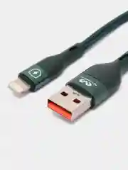 Синий кабель зарядный для iPhone lightning, нейлон, 1,2 м, Miccell VQ-D129