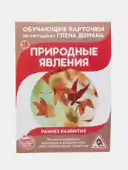 Горчичный развивающие карточки по методике Г. Домана для детей, 12 карт, А6, 3+