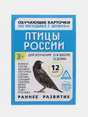 Светло-коричневый развивающие карточки по методике Г. Домана для детей, 12 карт, А6, 3+