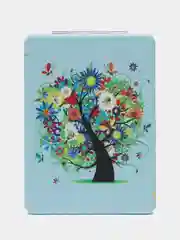Синий зеркало складное, карманное, косметическое, двойное