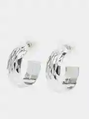 Серебряный серьги кольца широкие