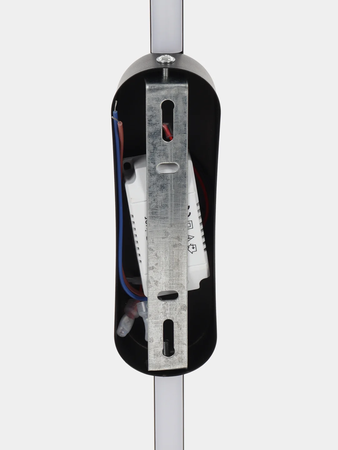 Черный накладной светильник LED, с подсветкой, настенный