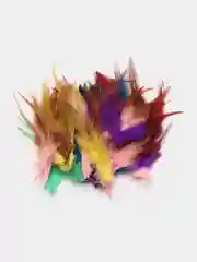 Разноцветный декоративные перья, натуральные, 100 штук