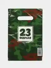 Зеленый пакет подарочный 20х30 см  для  женщин и мужчин на день матери, новый год, день рождения