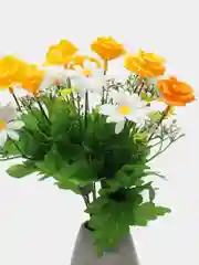 Желтый искусственные цветы