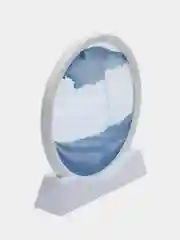 Голубой песочные часы 3D "Песочная картина"