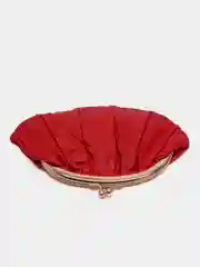 Красный женский кошелек из натуральной кожи