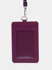 Фиолетовый чехол для пропуска на шею