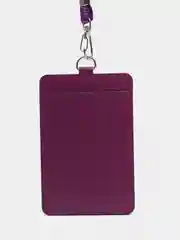 Фиолетовый чехол для пропуска на шею