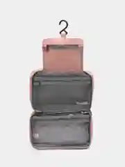 Розовый косметичка дорожная, подвесная, 3 отсека для хранения
