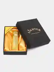 Золотой зажигалка газовая в подарочном футляре LIGHTER High Grade