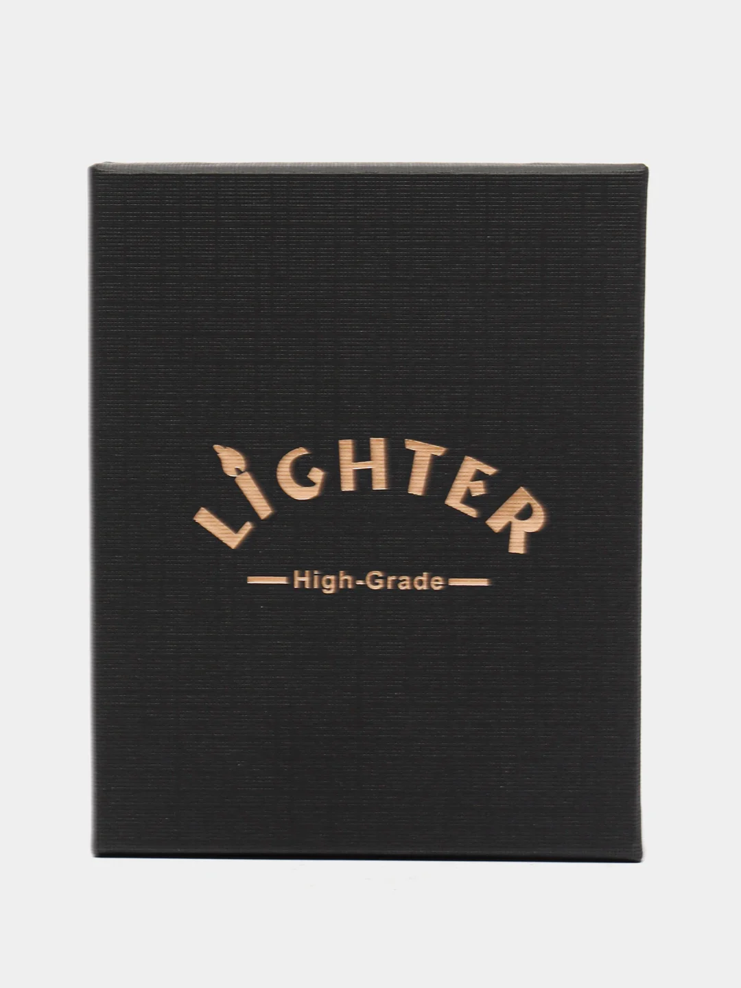 Серый металлик зажигалка газовая в подарочном футляре LIGHTER High Grade