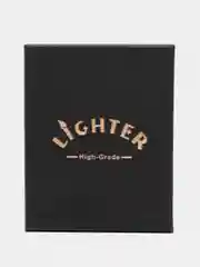 Серый металлик зажигалка газовая в подарочном футляре LIGHTER High Grade