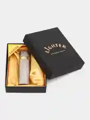 Золотой зажигалка газовая в подарочном футляре LIGHTER High Grade