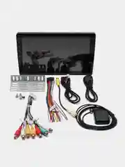 Черный магнитола 2 DIN с Android, 2GB+32GB, экран 9", Bluetooth, USB