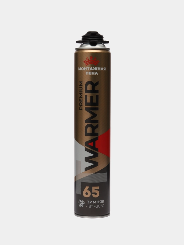 Т WARMER PREMIUM 65, профессиональная монтажная пена, зима, 875 мл