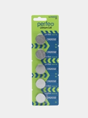 Батарейки Perfeo CR2032, литиевые, 3V