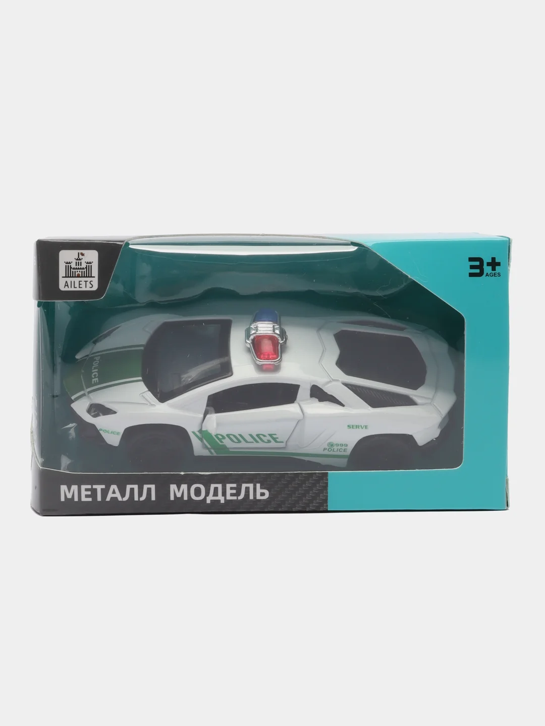 Белый металлическая коллекционная машинка Lamborghini Аventador