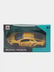 Лимонный металлическая коллекционная машинка Lamborghini Аventador