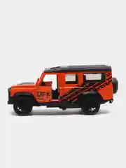 Оранжевый металлическая коллекционная машинка Land Rover Defender