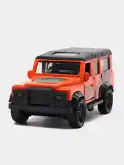 Оранжевый металлическая коллекционная машинка Land Rover Defender