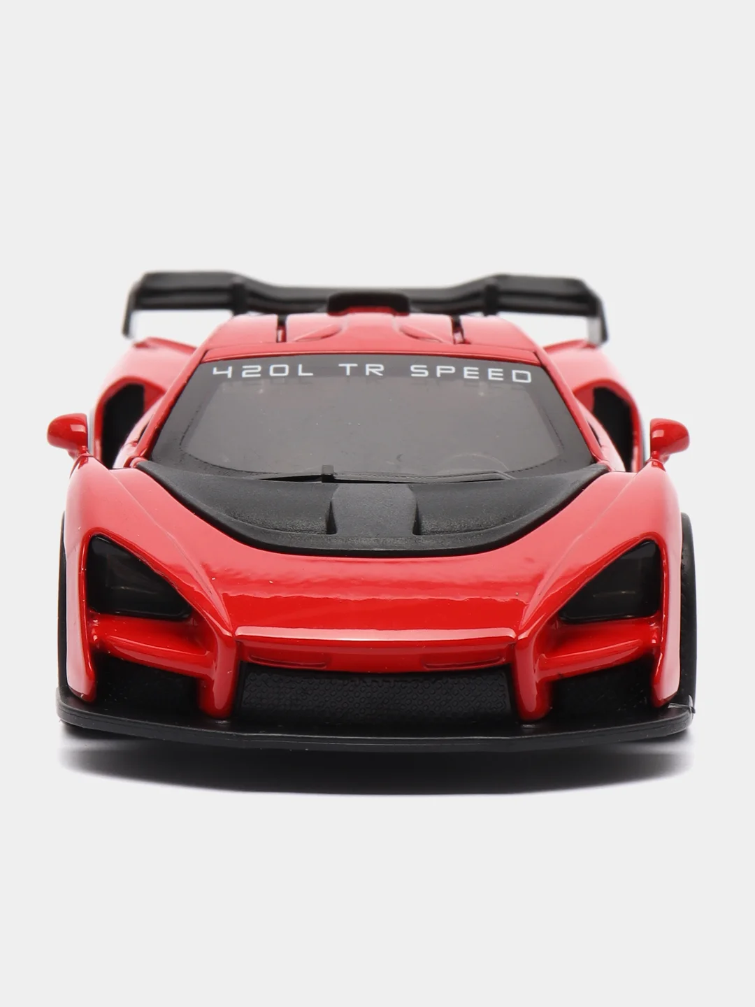 Красный металлическая коллекционная машинка McLaren Senna