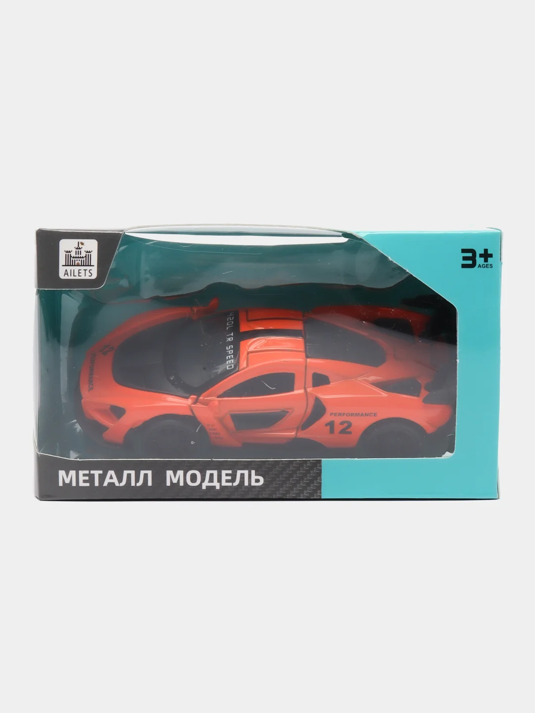 Оранжевый металлическая коллекционная машинка McLaren Senna