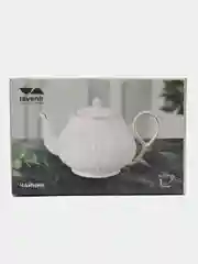 Белый заварочный чайник Lavenir 1 л фарфоровый