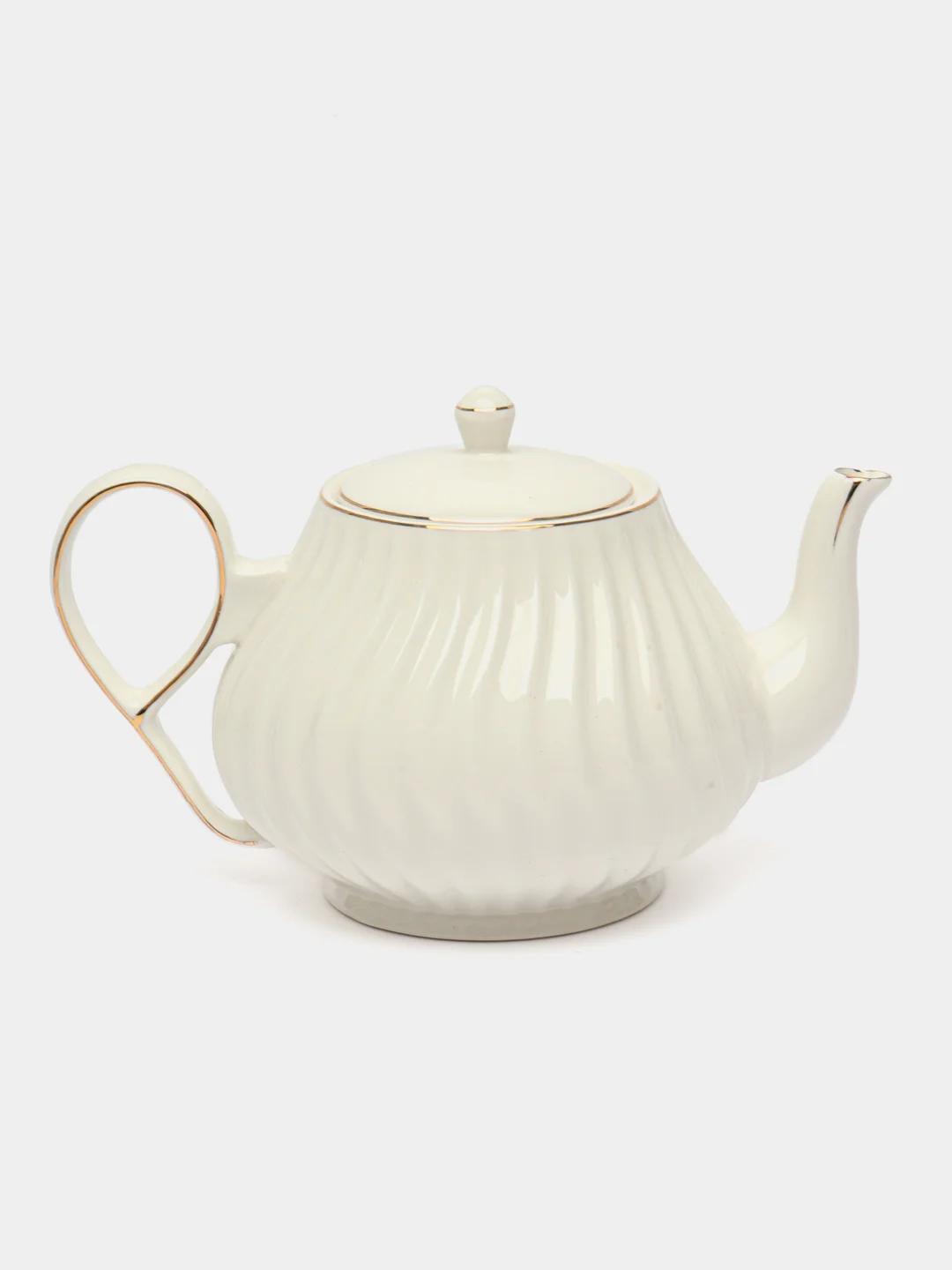 Белый заварочный чайник Lavenir 1 л фарфоровый