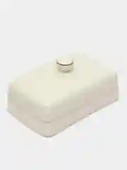Белый масленка для сливочного масла Lavenir 18x13x8 см фарфоровая