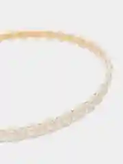 Молочный жемчужный женский/детский ободок