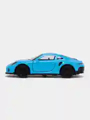 Голубой металлическая коллекционная машинка Porsche 911