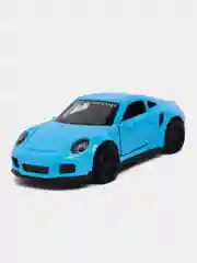 Голубой металлическая коллекционная машинка Porsche 911